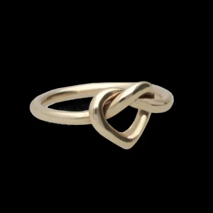 Anello Cuore annodato in Oro 9kt | Rubinia Gioielli Clearance