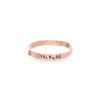 Anello dell'anno piatto in Oro Rosa 9kt | Rubinia Gioielli Hot