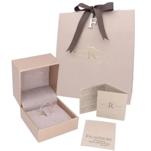Anello dell'anno taglio in Oro Rosa 9kt | Rubinia Gioielli Discount