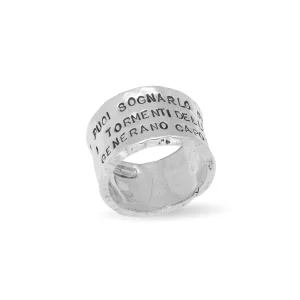 Anello fascia grande in Argento 925 | Rubinia Gioielli Sale