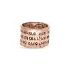 Anello fascia grande in Oro Rosa 9kt | Rubinia Gioielli Sale