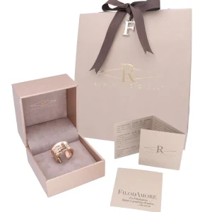 Anello fascia grande in Oro Rosa 9kt | Rubinia Gioielli Sale