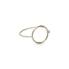 Anello Filodamore Cerchio grande in Oro Giallo 9kt e Diamante bianco | Rubinia Gioielli Sale