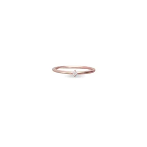 Anello Filodamore prezioso large in Oro Rosa 9kt | Rubinia Gioielli Clearance