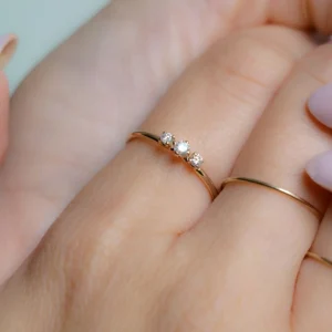 Anello Filodamore Trilogy in Oro Rosa/Giallo 9kt | Rubinia Gioielli Online