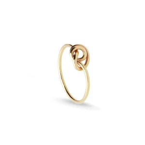Anello in Oro Giallo / Rosa 9kt con nodino Medio | Rubinia Gioielli Hot