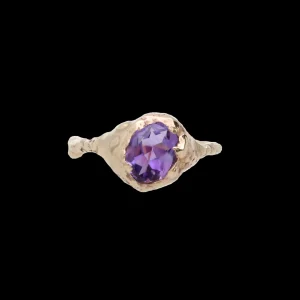 Anello in Oro Giallo 9kt e Ametista | Rubinia Gioielli Discount