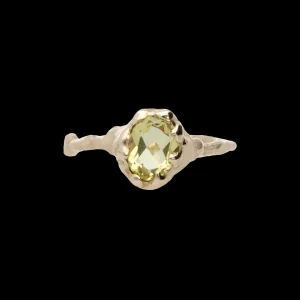 Anello in Oro Giallo 9kt e Quarzo Lemon | Rubinia Gioielli Best