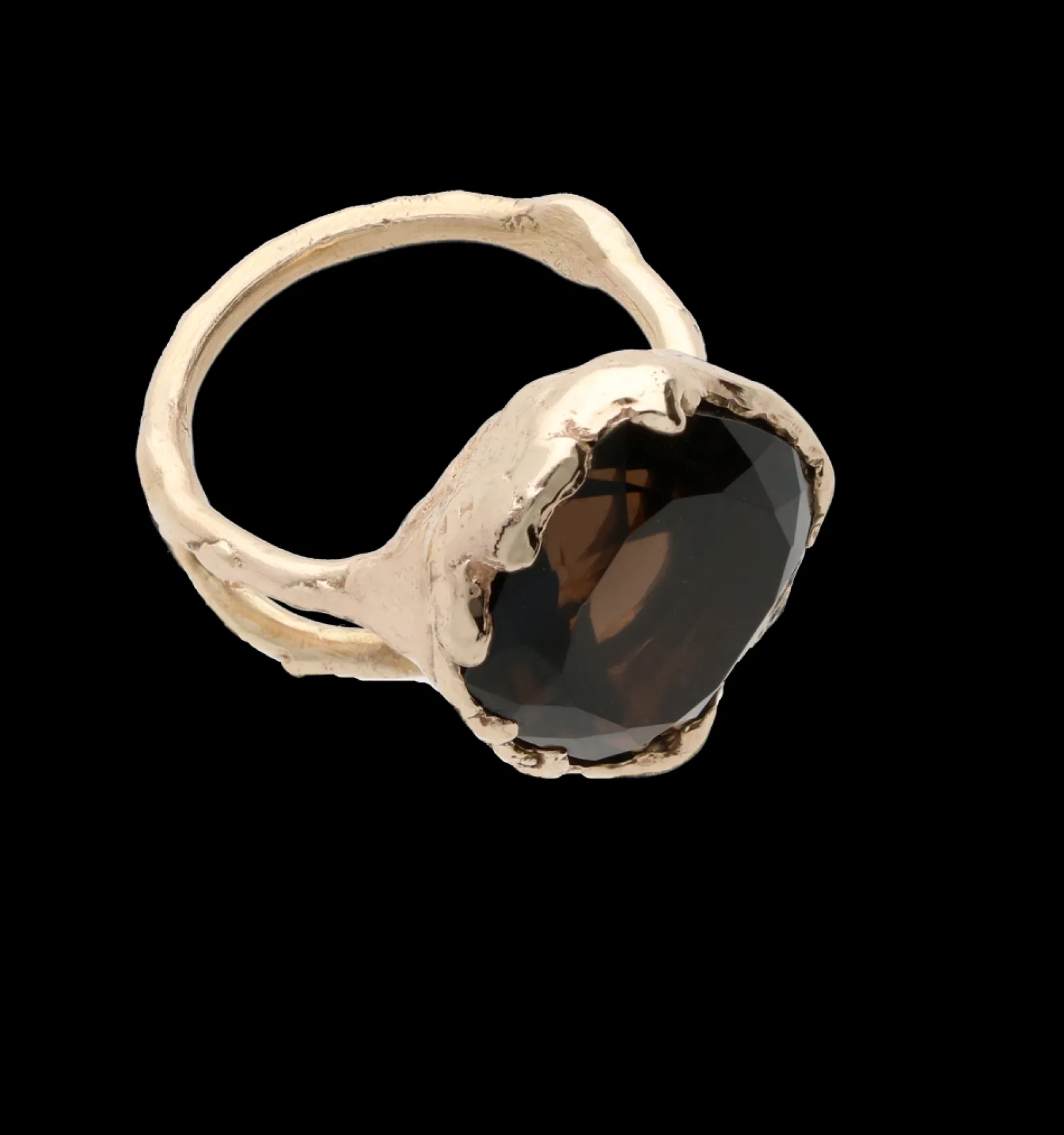 anello_in_oro_giallo_kt_e_1-3.webp Anello in Oro Giallo 9kt e Quarzo Fumè grande | Rubinia Gioielli Fashion