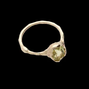Anello in Oro Giallo 9kt e Quarzo Lemon | Rubinia Gioielli Best