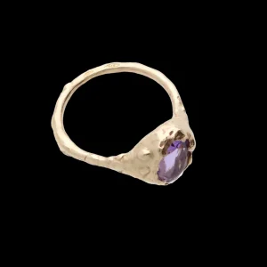 Anello in Oro Giallo 9kt e Ametista | Rubinia Gioielli Discount