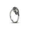 Anello Nodi d'Amore in Argento 925 e Diamanti o Brown | Rubinia Gioielli Hot