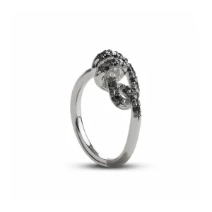 Anello Nodi d'Amore in Argento 925 e Diamanti o Brown | Rubinia Gioielli Hot