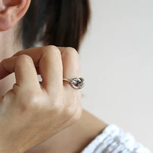Anello Nodi d'Amore in Argento 925 | Rubinia Gioielli Best