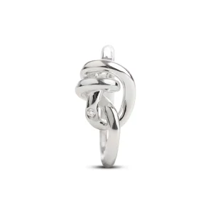 Anello Nodi d'Amore in Argento 925 con o Rubino | Rubinia Gioielli Clearance