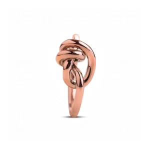 Anello Nodi d'Amore in Oro Rosa 9kt | Rubinia Gioielli Outlet