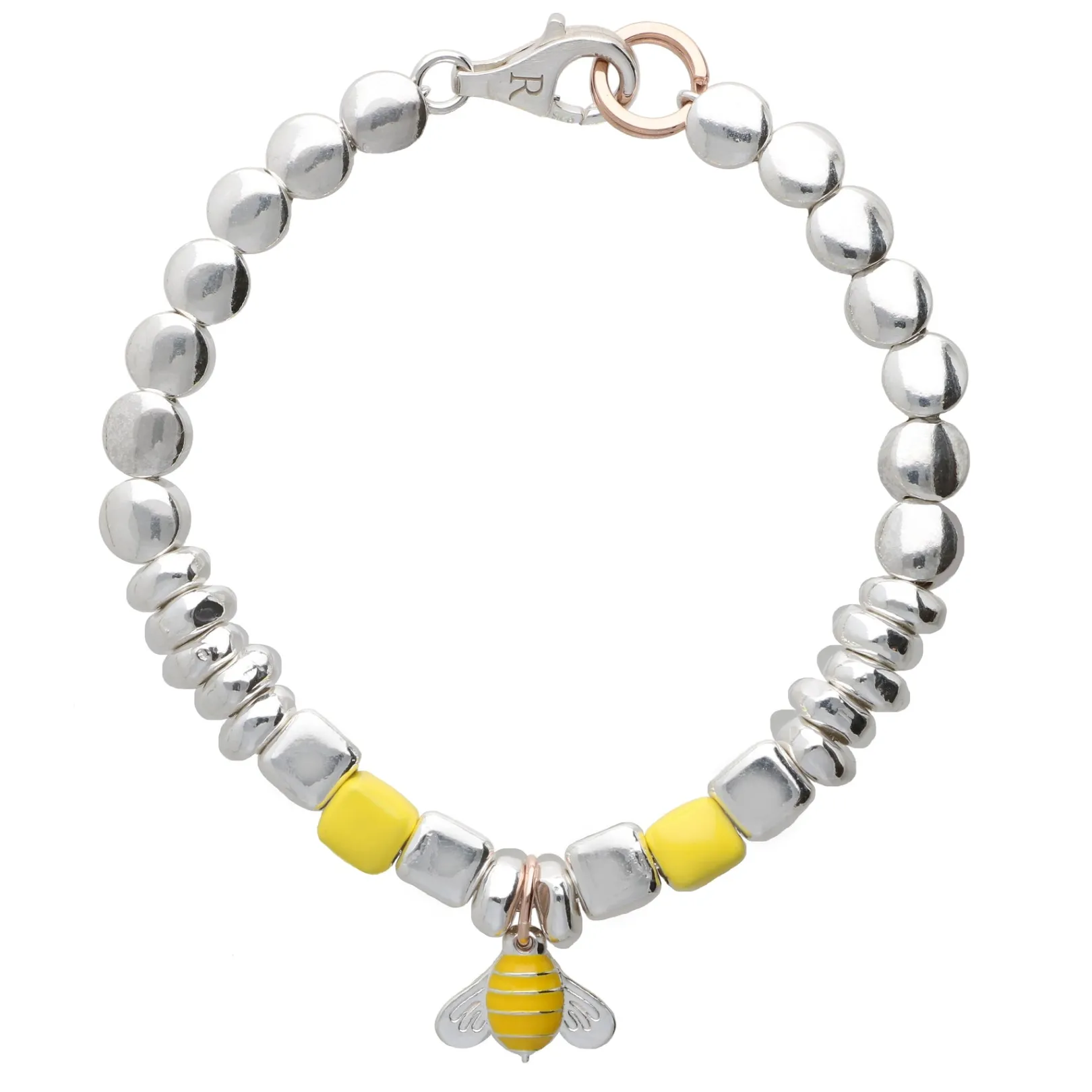 bracciale_ape_in_argento__0.webp Bracciale Ape in Argento 925 e Oro Rosa | Rubinia Gioielli Clearance