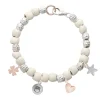 Bracciale Avorio in Argento 925, Oro 9kt e sigilli | Rubinia Gioielli New