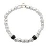 Bracciale Daddy in Argento 925 smalto nero | Rubinia Gioielli Online