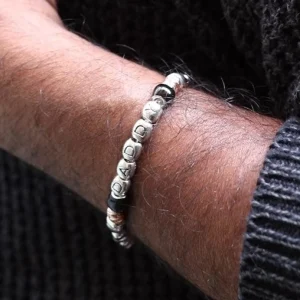 Bracciale Daddy in Argento 925 smalto nero | Rubinia Gioielli Online