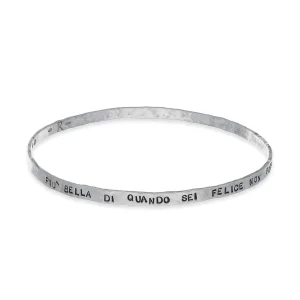Bracciale dell'anno piatto in Argento 925 | Rubinia Gioielli Sale