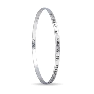 Bracciale dell'anno piatto in Argento 925 | Rubinia Gioielli Sale