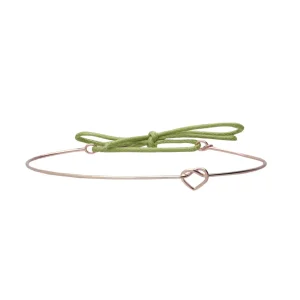 Bracciale Filodamore con Cuore annodato in Oro 9kt | Rubinia Gioielli Hot