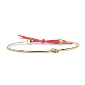 Bracciale Filodamore in Oro Rosa o Giallo 9kt con Nodino | Rubinia Gioielli Sale