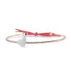 Bracciale Filodamore in Oro Rosa 9kt e Cuore Grande in Argento 925 o Oro Rosa 9kt | Rubinia Gioielli Discount
