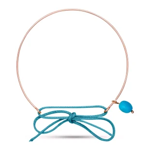 Bracciale Filodamore in Oro Rosa 9kt e Turchese | Rubinia Gioielli Discount