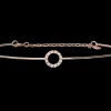 Bracciale Filodamore in Oro Rosa 9kt con cerchio piccolo e Diamanti | Rubinia Gioielli Clearance