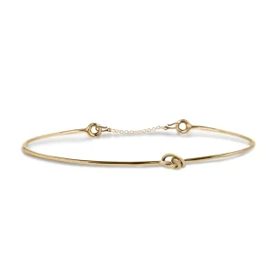 Bracciale Filodamore in Oro Rosa o Giallo 9kt con Nodino | Rubinia Gioielli Sale