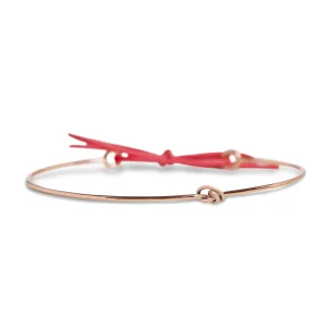 Bracciale Filodamore in Oro Rosa o Giallo 9kt con Nodino | Rubinia Gioielli Sale