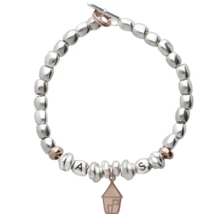 Bracciale Home in Argento 925 e Oro Rosa | Rubinia Gioielli Sale