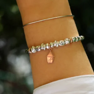 Bracciale Home in Argento 925 e Oro Rosa | Rubinia Gioielli Sale