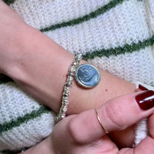 Bracciale Lire Argento 925 e Oro Rosa 9kt | Rubinia Gioielli Sale