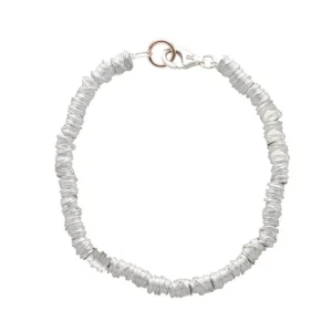 Bracciale Mini in Argento 925 e Oro Rosa 9kt | Rubinia Gioielli Fashion