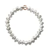 Bracciale Nodini in Argento 925 e Oro Rosa 9kt | Rubinia Gioielli Clearance