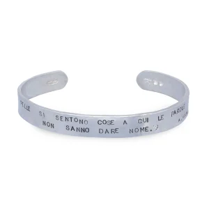 Bracciale rigido aperto maxi in Argento 925 | Rubinia Gioielli Fashion