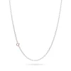 Catenina Rolò 60 Argento 925 e Chiusura Oro Rosa 90 cm | Rubinia Gioielli New