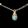 Collana in Oro Giallo 9kt e Topazio Sky | Rubinia Gioielli Discount
