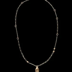 Collana in Oro Giallo 9kt e Quarzo Fumè | Rubinia Gioielli Sale