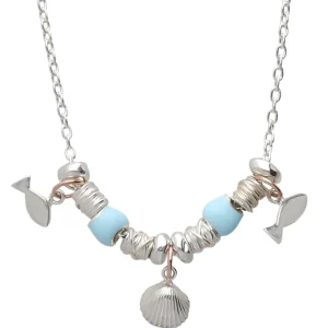Collana Mare in Argento 925 e Oro Rosa 9kt | Rubinia Gioielli Online