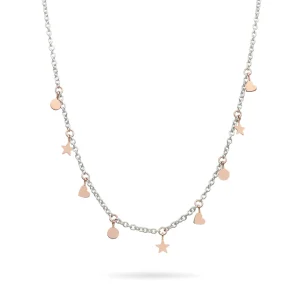 Collana Rolò in Argento 925 e sigilli in Oro Rosa 9kt o in Argento 925 | Rubinia Gioielli Hot