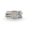 Filodellavita 13 fili in Argento 925 e iniziale con Diamanti | Rubinia Gioielli Hot