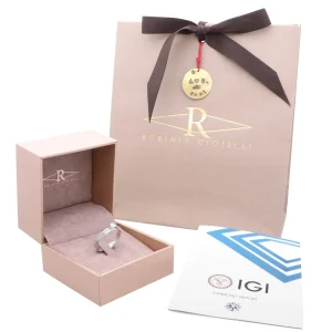 Filodellavita 3 fili in Oro Rosa con Diamante Colorless e riviere di Diamanti | Rubinia Gioielli Outlet