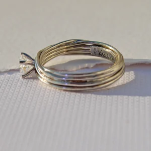 Filodellavita 7 fili in Oro Bianco con Diamante Colorless | Rubinia Gioielli Clearance