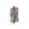 Filodellavita Carato 13 fili in Oro Rosa 9kt, Argento 925 e Diamanti Black | Rubinia Gioielli Fashion