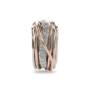 Filodellavita Carato 13 fili in Oro Rosa 9kt, Argento 925 e Diamanti Bianchi | Rubinia Gioielli New