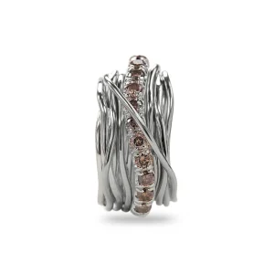 Filodellavita Carato 13 fili in Argento 925 e Diamanti Brown | Rubinia Gioielli Clearance